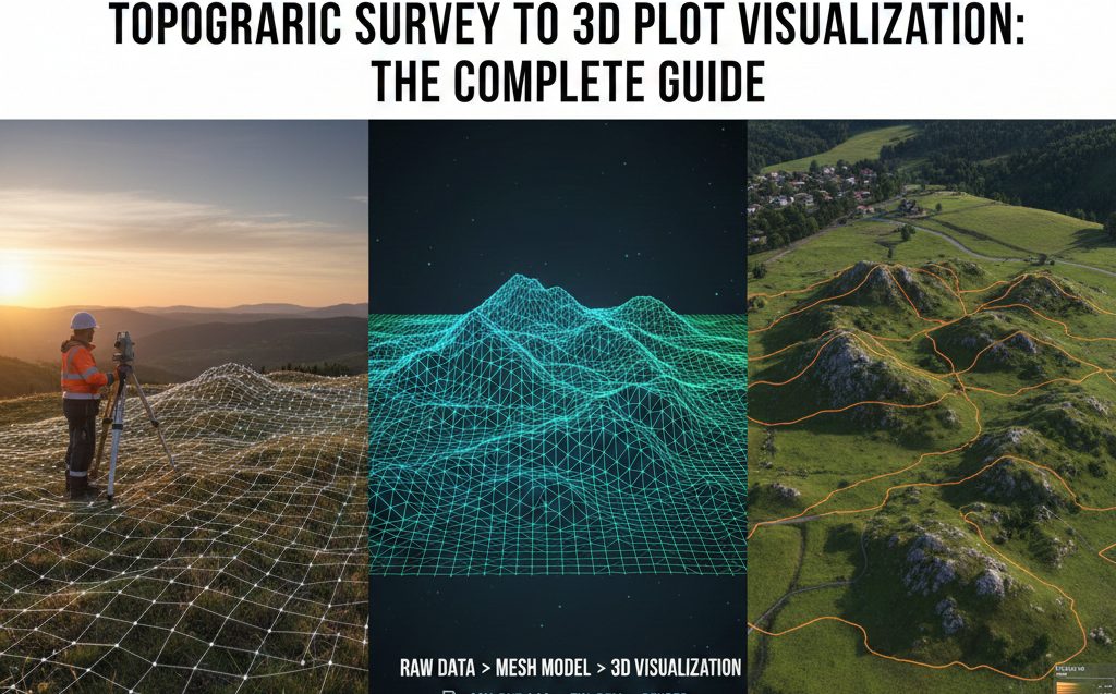 Topographic Survey to 3D Plot Visualization