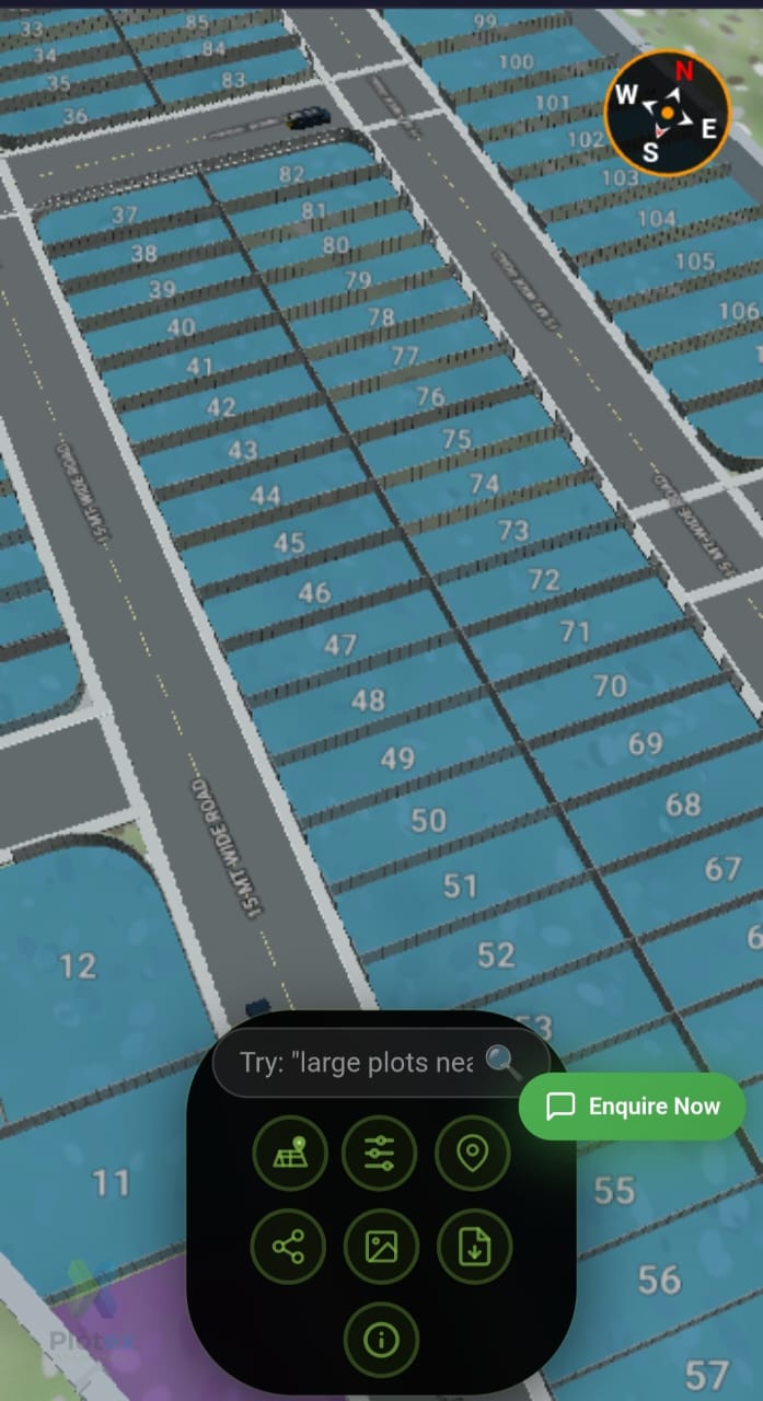 Plotex 3D Land Visualization Features - Measurement and Navigation Tools